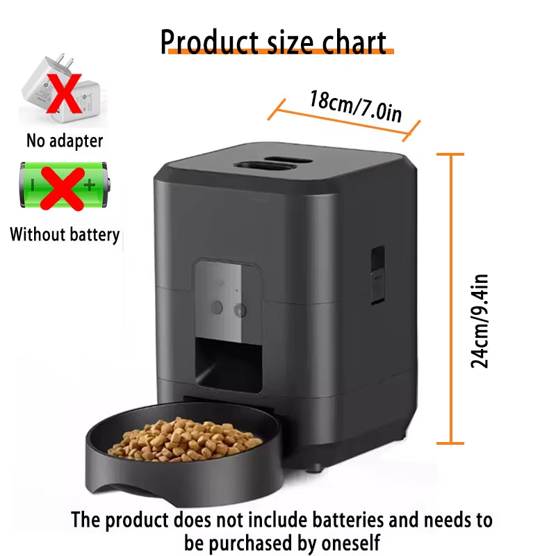 2L Smart Pet Feeder Automatic Cat Food Dispenser Cat Dog Bowl Automatic Cat Feeder Dog Slow Food Machine with Timed Quantitative