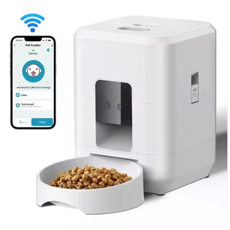 2L Smart Pet Feeder Automatic Cat Food Dispenser Cat Dog Bowl Automatic Cat Feeder Dog Slow Food Machine with Timed Quantitative